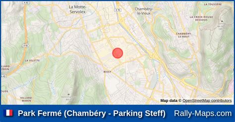 Mapa Harmonogram Profil Elewacji Park Fermé Chambéry Parking