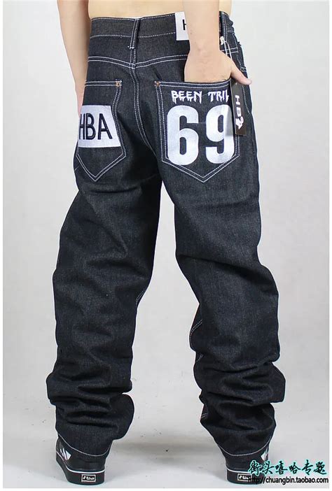 Al Por Mayor Hombres Casual Jeans Sueltos Basculador Pantalones HBA 69