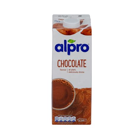 Alpro Soya Milk Chocolate Flavour 1litre Online At Best Price Vegan Products Lulu Kuwait