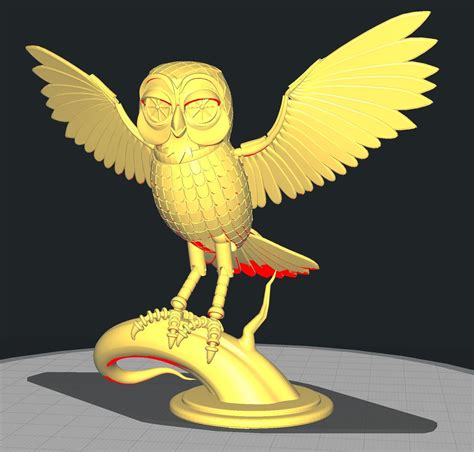 Bubo The Owl 3d Model 3d Printable Cgtrader