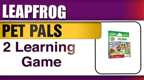 Leapfrog Pet Pals 2 Learning Game Works With Leappad Tablets