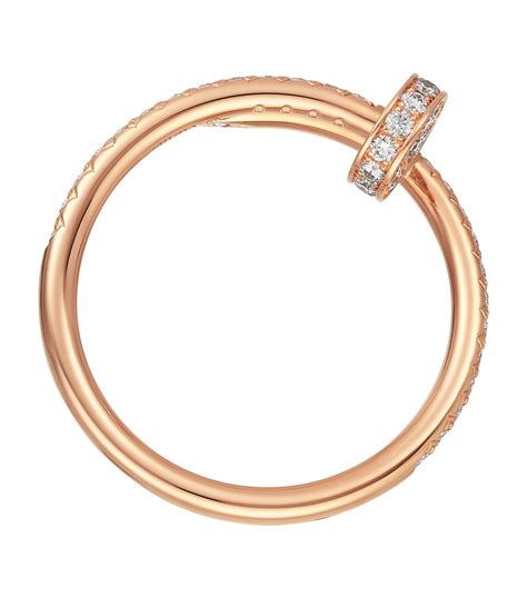 Cartier Rose Gold And Diamond Juste Un Clou Ring Harrods Uk