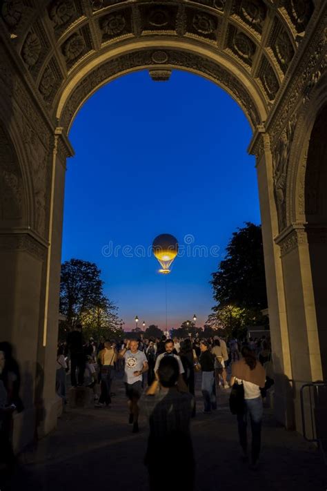 PARIS 2024 Olympic Games The Olympic Flame Basin Floats In A Hot Air