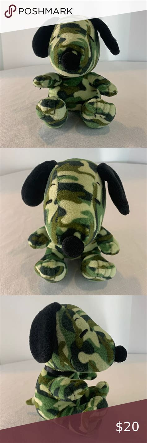 Hallmark X Peanuts Camouflage Snoopy Snoopy Shop Snoopy Plush Snoopy