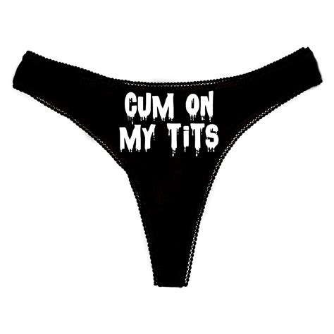 Cum On My Tits Knickers Panties Camisole Set Facial Etsy UK