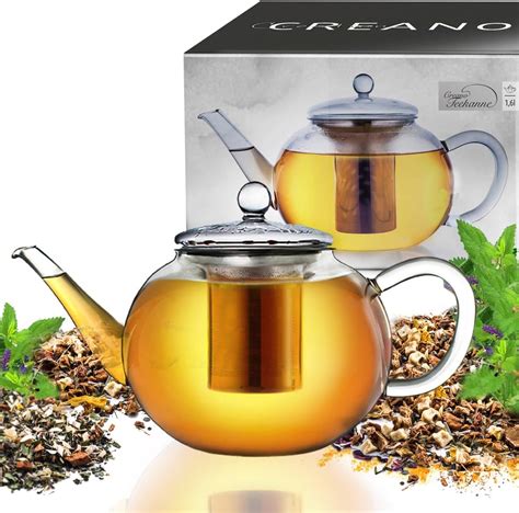 Amazon Creano Glass Teapot Oz Ml Tea Maker With