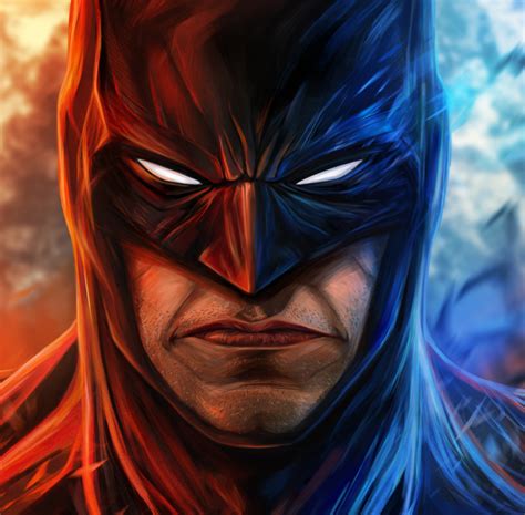 1100x1080 Angry Batman Face Art 1100x1080 Resolution Wallpaper Hd