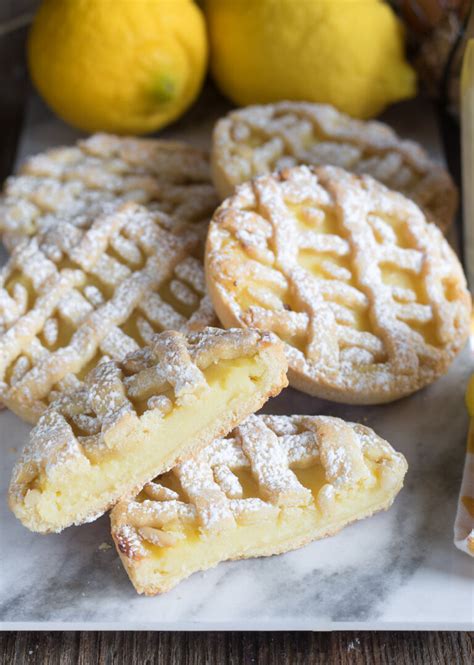 Crostatine Al Limone Mini Tortine Della Nonna Con Crema Pasticcera