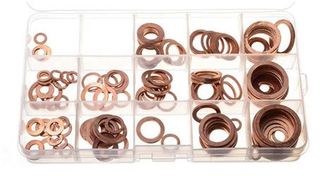 Amazon HIFROM 150pcs Copper Washers Flat Ring Sump Plug Oil Seal