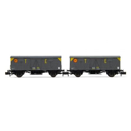 Set De Vagones Cerrados De Ejes J Renfe Decoraci N Gris Negra T