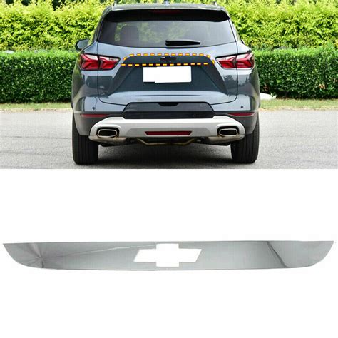 For Chevy Blazer 2019 2022 Car Chrome Rear Trunk Lid Trim Molding Strip Cover Ebay