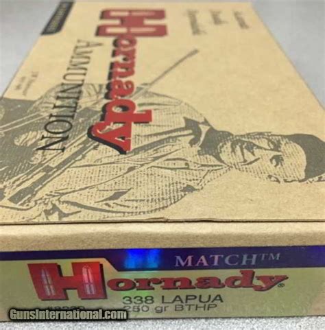 Hornady Match 338 Lapua 250 Gr Bthp