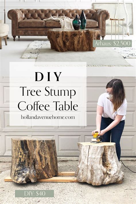 Tree Stump Table How To Make This Easy Diy Side Table Artofit