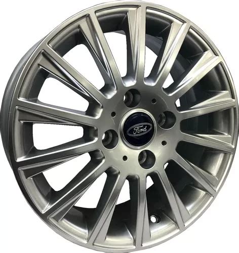 Rodas New Fiesta Aro 15 4x108 Jogo Bicos Cor Prata Especial