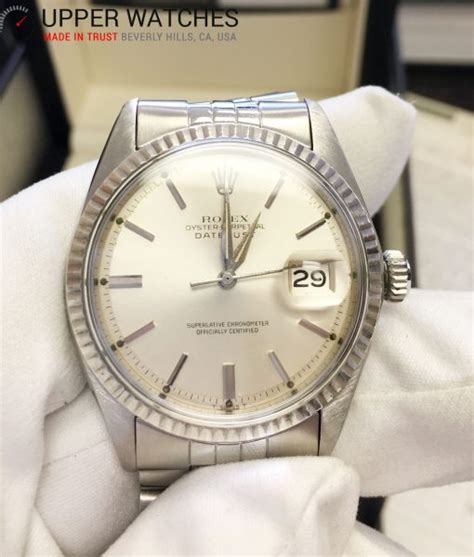 Rolex 1601 Datejust Steel 18K White Gold Vintage - Upper Watches