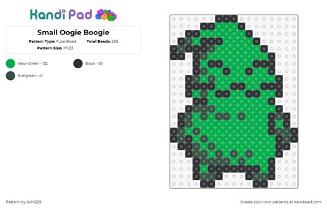 Small Oogie Boogie Fuse Bead Pattern - Kandi Pad | Kandi Patterns, Fuse ...