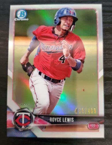 2018 Bowman Chrome Prospects Refractor BCP93 Royce Lewis 499 EBay