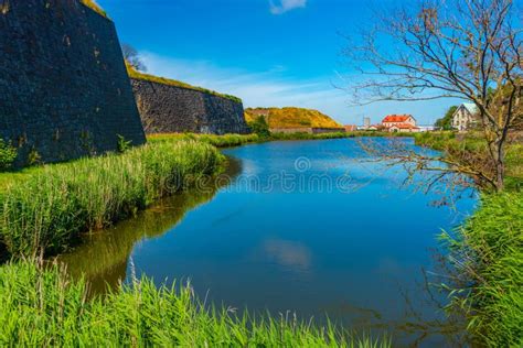 Fortification of Varberg Fortress in Sweden Stock Image - Image of blue ...