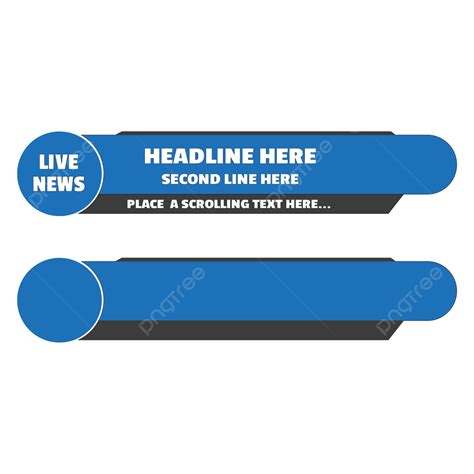 News Lower Thirds Vector Design Images Breaking News Lower Third