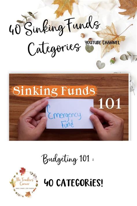 In This Video I Share 40 Sinking Funds Categories Why Not Have An