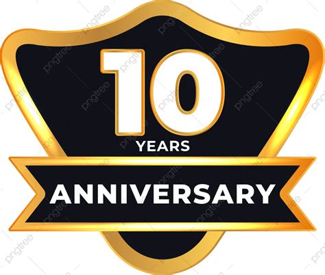 10th Png 10th Year Anniversary Png Transparent Png 725x466 Images And