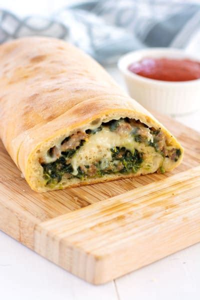 Stuffed Spinach Bread Recipe Food Fanatic