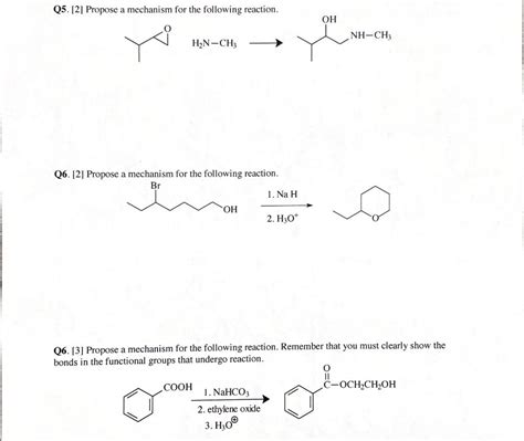 Solved Q Propose A Mechanism For The Following Re