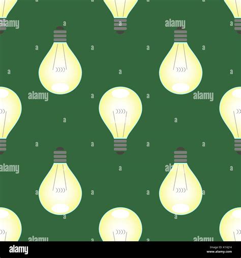 Electric Lamp Seamless Pattern Stock Vector Image Art Alamy