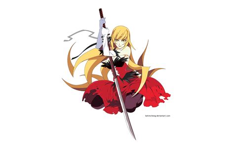 Shinobu Oshino Kiss Shot Acerola Orion Heart Under Blade Wallpaper