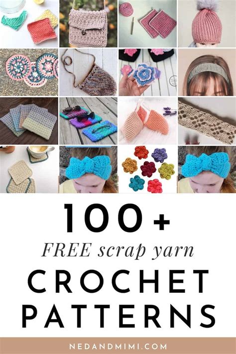 Free Crochet Patterns For Scrap Yarn Ned Mimi