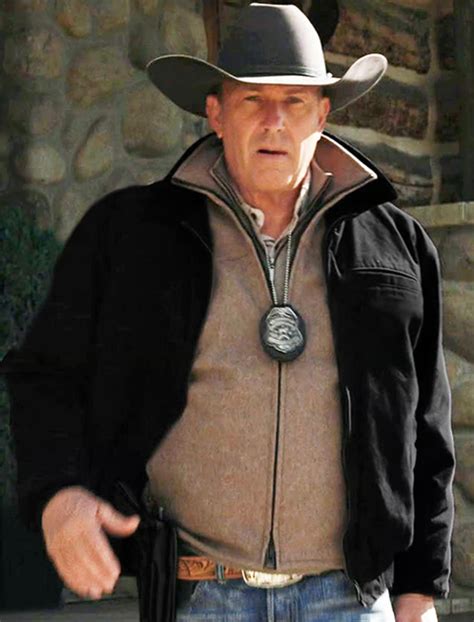 John Dutton Yellowstone Kevin Costner Black Jacket