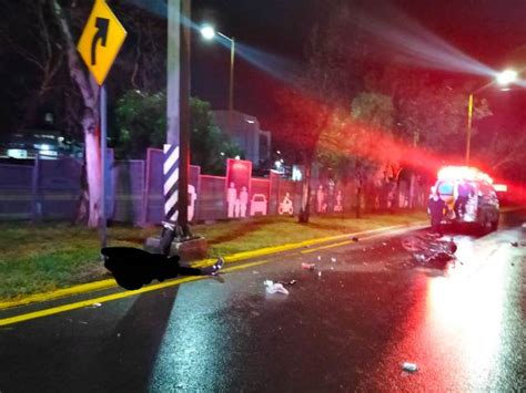 Murió joven motociclista tras chocar contra un poste en Aguascalientes