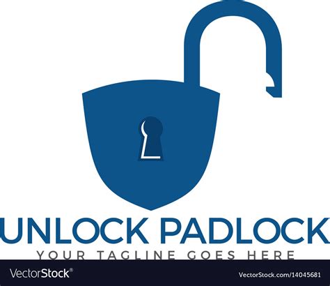 Security Lock Logo Royalty Free Vector Image Vectorstock