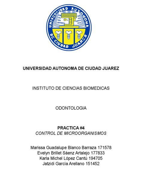 Universidad Autonoma De Ciudad Juarez Instituto De Ciencias Biomedicas Pdf Filtración