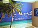 Tropical Ocean Peel Stick Canvas Wall Mural