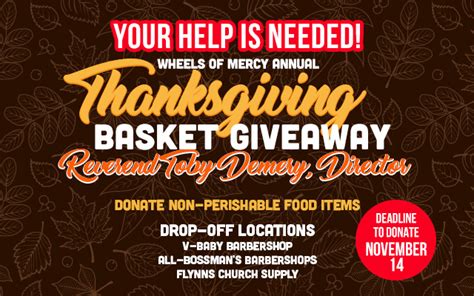 Annual Thanksgiving Basket Giveaway - Need Your Help! - KOKA The Heart ...