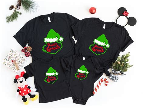 The Grinch Tee Family Christmas Shirts Matching Pajamas | Etsy