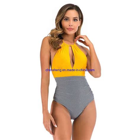 New Stylish High Cut Leg Swimwear Women Sexy Beach Sport Bikini One Piece Swimsuit China