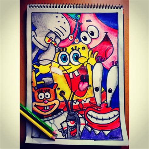 Spongebob Drawing Spongebob Drawings Drawings Cool Art