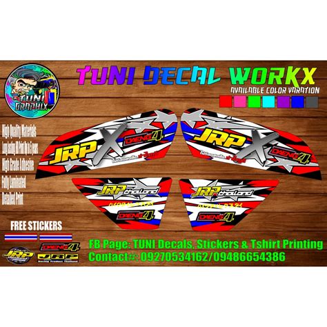 KAWASAKI BARAKO HD3 JRP X DAENG DECALS V1 W FREEBIES Shopee