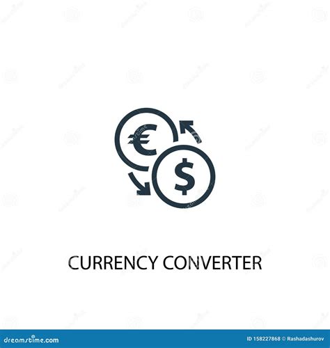 Icono De Convertidor De Moneda Elemento Simple Ilustración del Vector