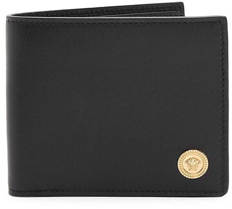 Versace Leather Bifold Wallet Shopstyle