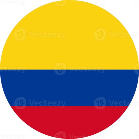 Colombia Bandera Redondo Forma Png 22111795 PNG