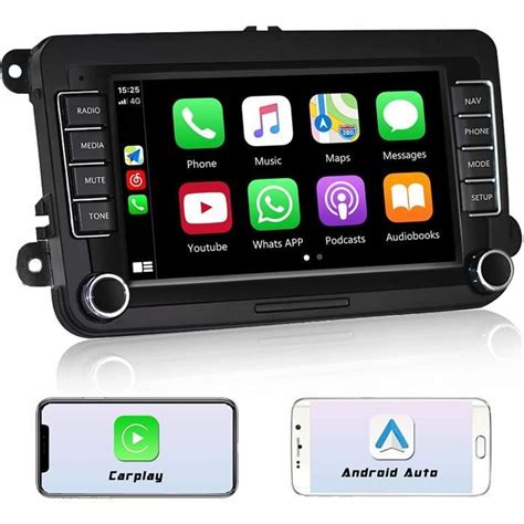 Hikity Anoid Autoradio Carplay Pour VW Golf 5 6 Polo Passat Touran AVCE