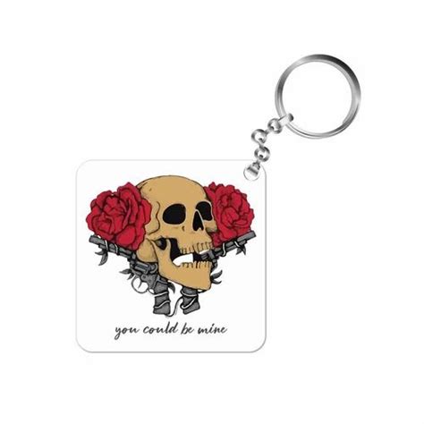 Guns N Roses Keychain You Could Be Mine Key Chains Designer Key