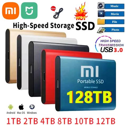 Xiaomi Mijia Nowy Szybki Zewn Trzny Dysk Twardy Tb Tb Tb Usb