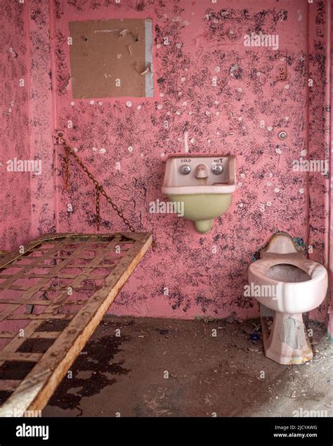 cell in abandoned prison Stock Photo - Alamy