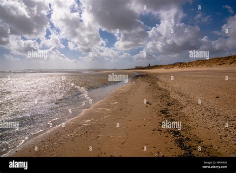 The Beach At Crymlyn Burrows And Baglan Bay Near Swansea South Wales