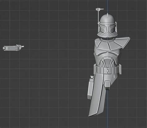 Phase 1 Animated Captain Rex Add On Kit 3d Model 3d Printable Cgtrader