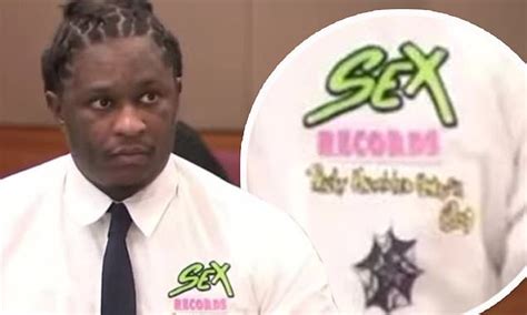 Young Thug Dons Shirt That Reads Sex Records Truly Humble Under God During Ongoing Rico Trial